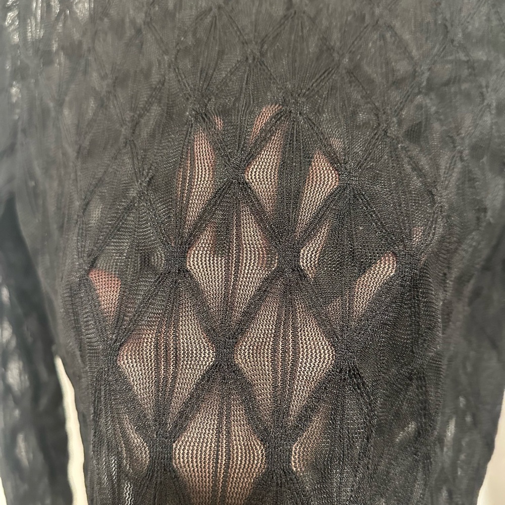 Maurices Black Sheer Mock-neck - Picture 6 of 8